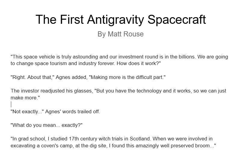The Antigravity Spacecraft